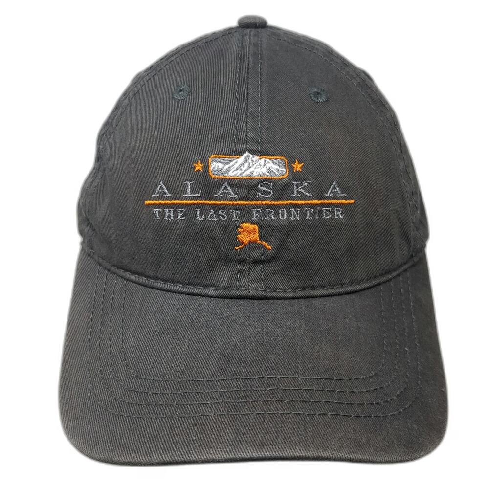 Prairie Mountain Baseball Cap Gray One Size Alaska The Last Frontier Hat Cotton